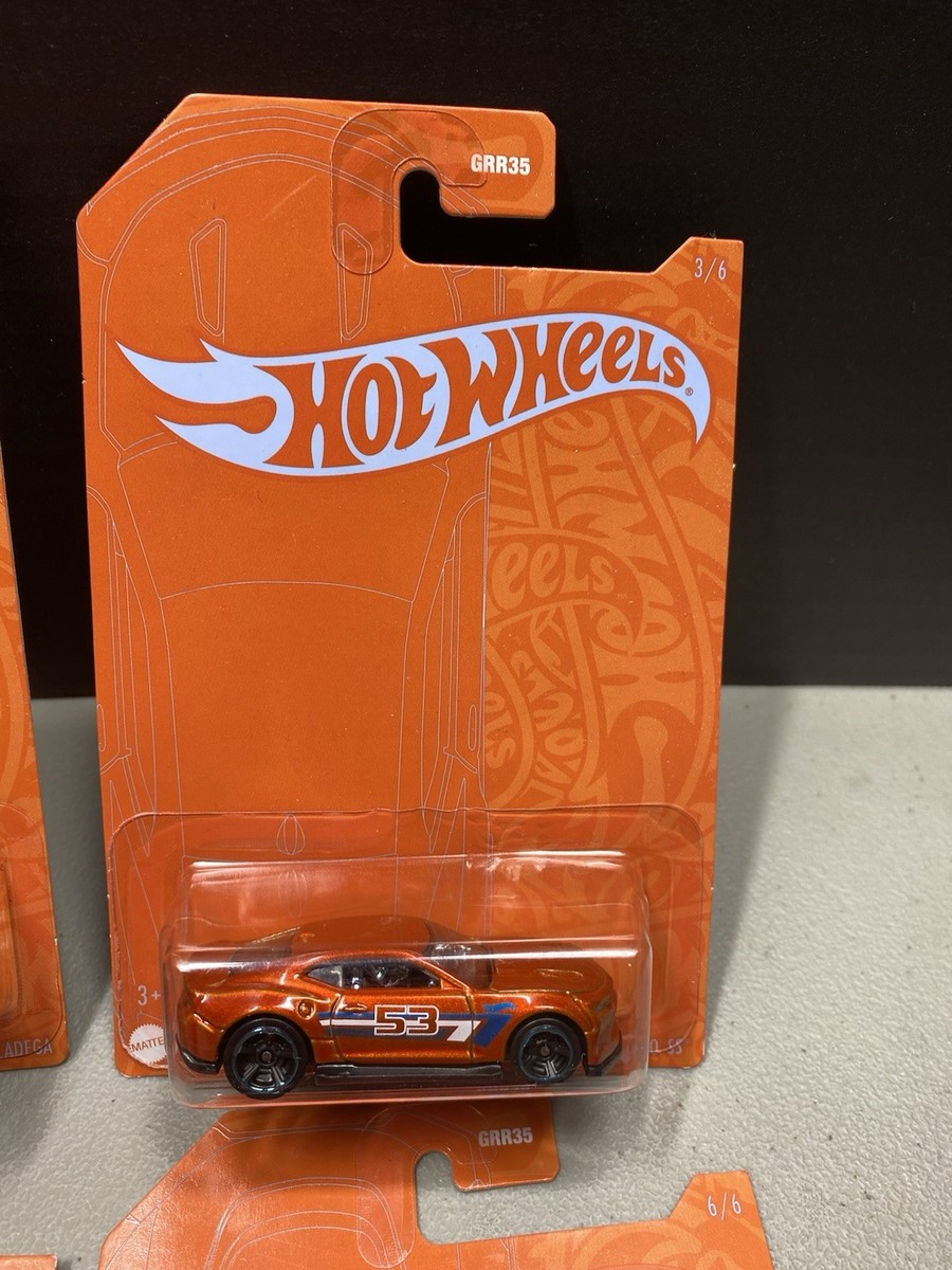 Complete set Of 6 Hot Wheels 53rd Anniversary Orange Chase Gazella