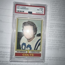 1974 Topps Football #385 Ted Hendricks PSA 8