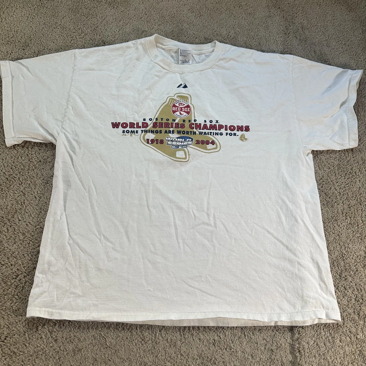 T-shirt Vintage Boston Red Sox 2007 – Gris Taille L – Look Rétro Sportif