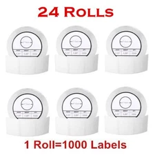 24 Rolls 2.25"x1.25" Direct Thermal Barcode Labels Zebra LP2824 TLP2824 LP2844