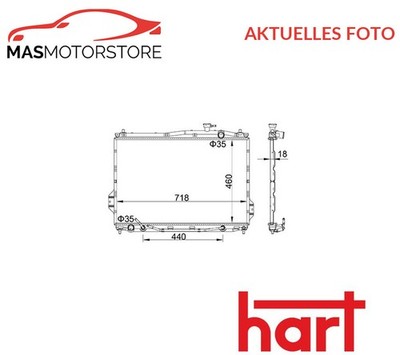 KÜHLER WASSERKÜHLER MOTORKÜHLER HART 622 270 H NEU OE QUALITÄT