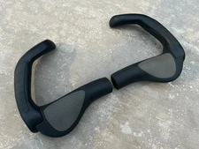 Ergon GP5-L Ergonomic Rubber/Nylon Lock-on Grips w/Bar Ends | EXC