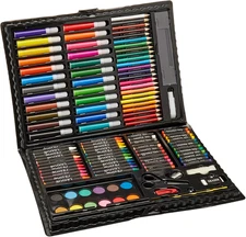 120-Piece Deluxe Art Set – Art Supplies for Drawing, Painting and More in a Plas