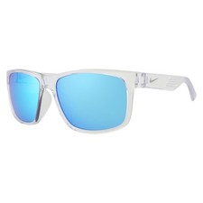 NEW NIKE CRUISER MI EV0834 914 CRYSTAL CLEAR/BLUE MIRROR AUTHENTIC SUNGLASSES