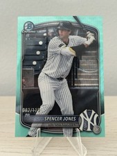 2025 Bowman Draft Spencer Jones Aqua Wave Refractor /125 New York Yankees RC 🔥