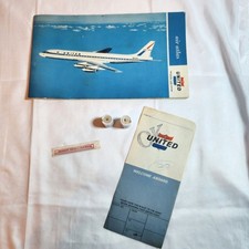 Vintage United Airlines Air Atlas Braniff Ticket Wallet Airline Ephemera Lot