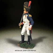 W. Britain 1/30th scale matte finished #36160 French Imperial Guard Officer