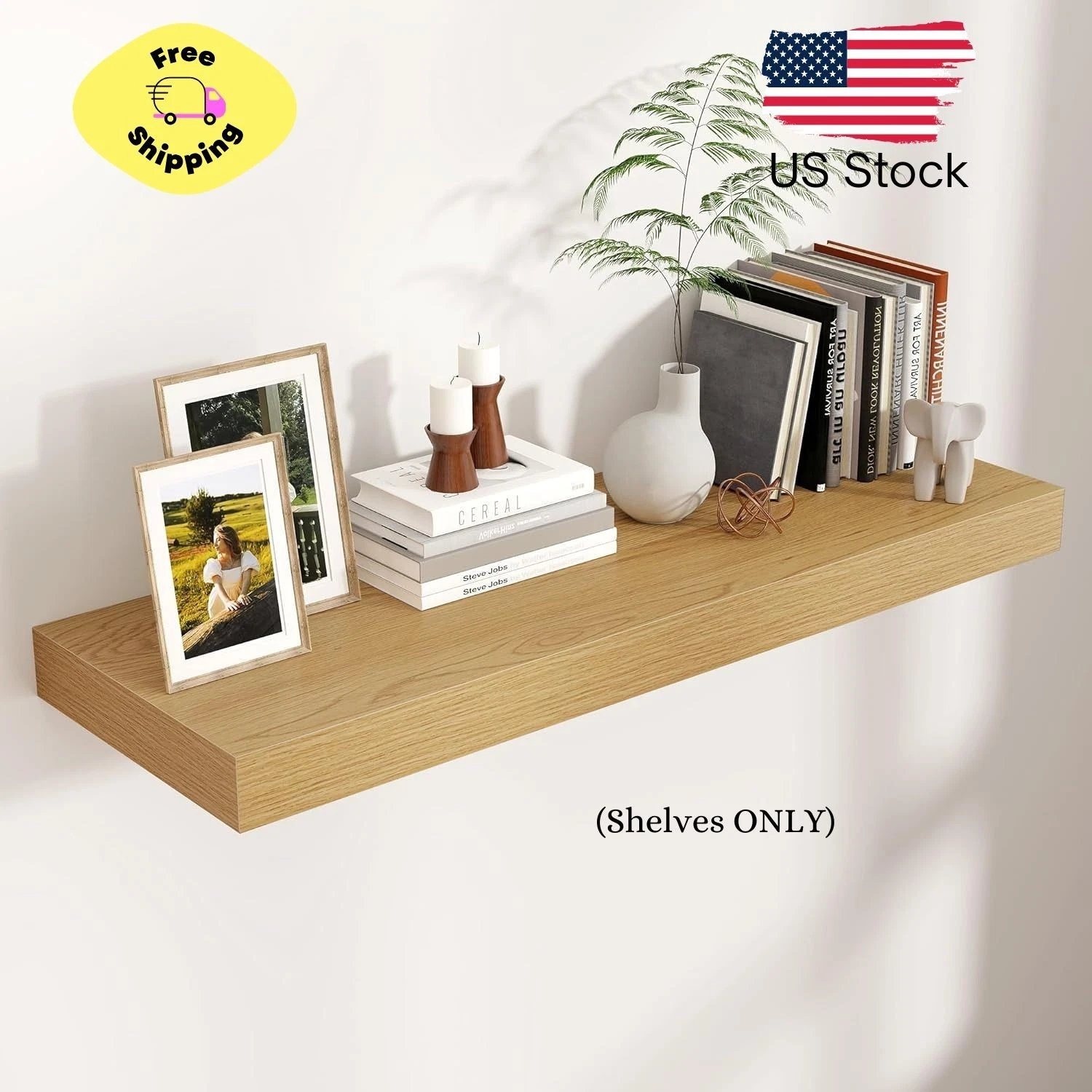 Floating Shelves for Wall, 36 Inch Wide x 12 Inch Deep Floating Shelves