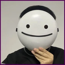 Dream White Smile Anime Cosplay Costume Masks Prop Adult Face Mask Halloween
