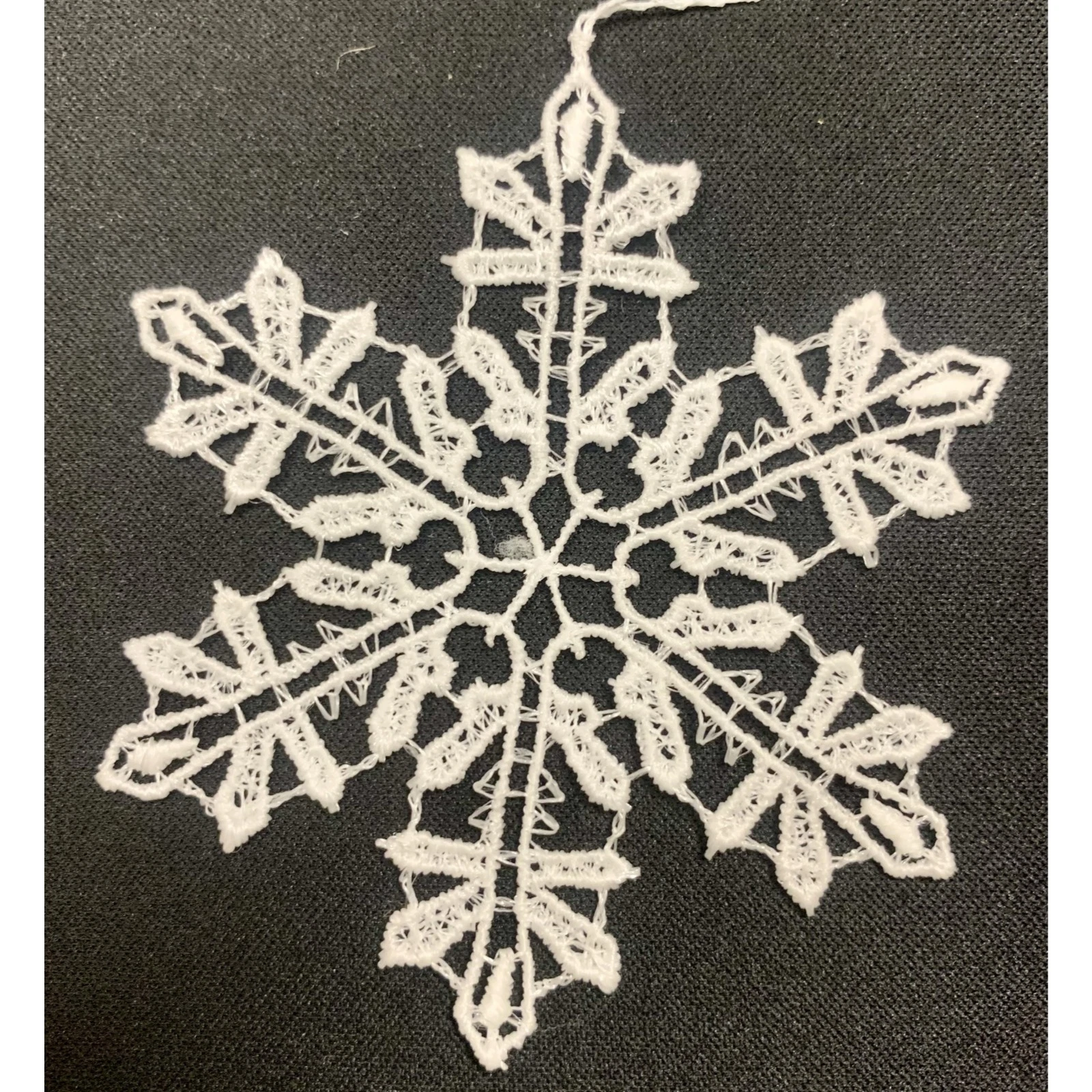 Pinnacle Peak Trading Snowflake Snowstars Christmas Tree German Lace Ornament Hangers