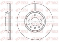 2X Remsa Bremsscheibe 6687.10 FüR Opel Saab Cadillac 301,8Mm Vectra Z02 CC Z03