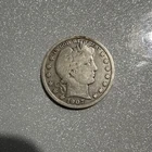 1907 Barber Half Dollar Silver 50C Circulated Business Strike