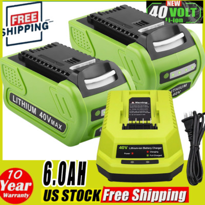 Replacement For Greenworks Battery G-MAX 40V 6.0Ah Lithium 29472 29462 29252 NEW