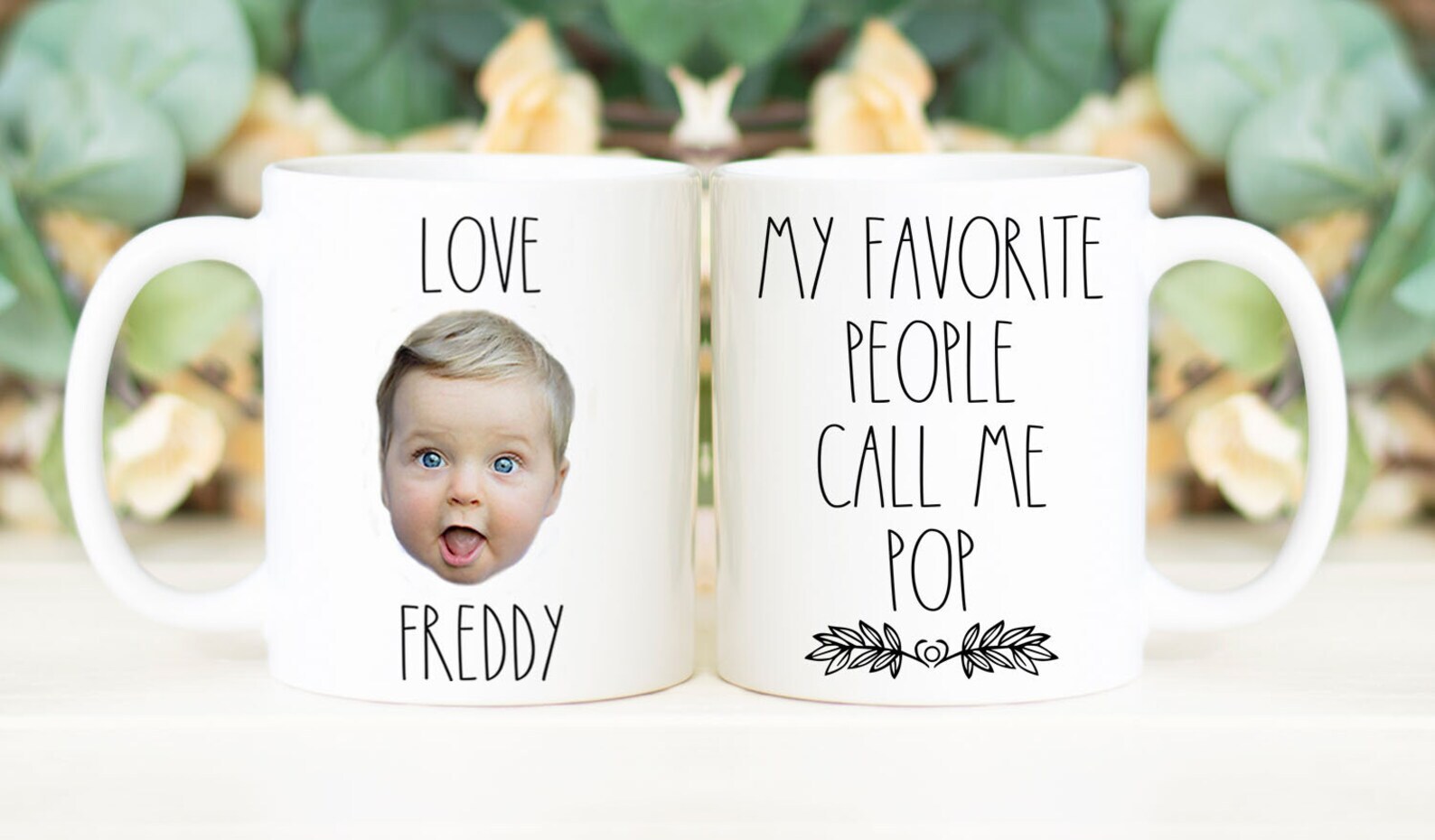 My Favorite People Call Me Pop Coffee Mug Father's Day Gift Personalized With