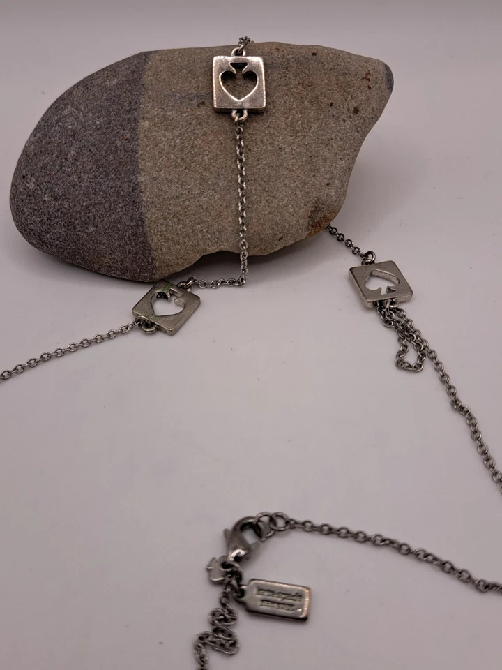 Collar Kate Spade Tono Plata Pala 30"L Foto 2 de 3