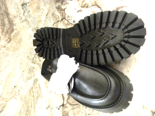Call It Spring Wmn Sz.11 Black Chunky Platform Shoes Y2K Silver Chain B.E.D Foam - Picture 7 of 8