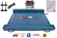 Floor Scale Drum Scale Stainless Steel Indicator 1,000 lb Legal for Trade NTEP