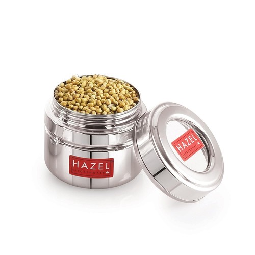 Set Mit 12 Edelstahl Klein Behälter Küche 200 ML Jedem Transparent Deckel - Bild 4 von 5