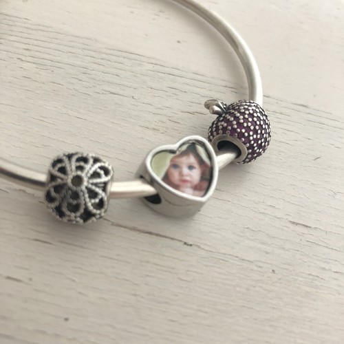 Photo Bracelet Charm / Bead - Personalised Pandora Charms Xmas | eBay