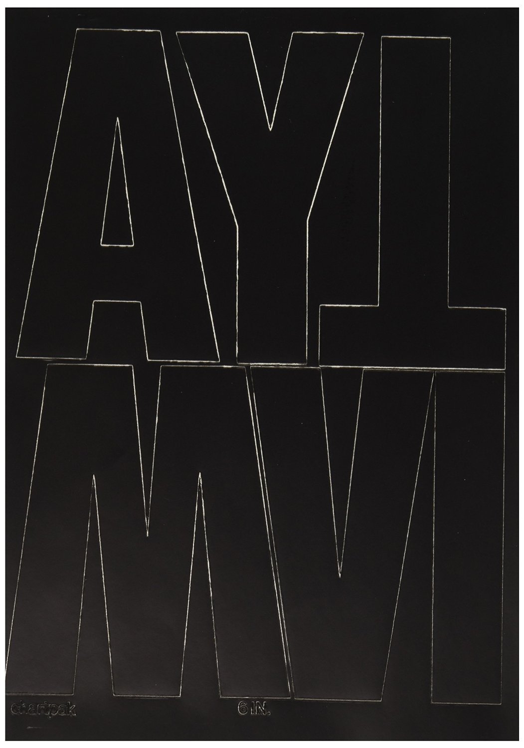 Chartpak PressOn Vinyl Uppercase Letters, 6 High, Black CHA01184 eBay