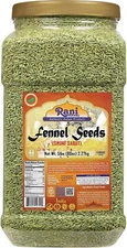 Rani Fennel (Saunf) Seeds Whole, Indian Spice 5lbs (80oz) PET Jar