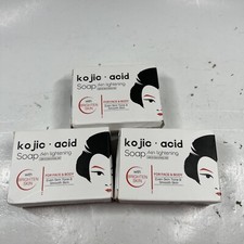 3 Original Kojic Acid Soap Reduces Dark Spots Hyperpigmentation NEW Exp 08/26