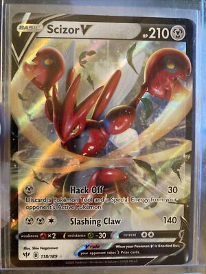 Scizor V 118/189 Pokemon Card Darkness Ablaze  Set