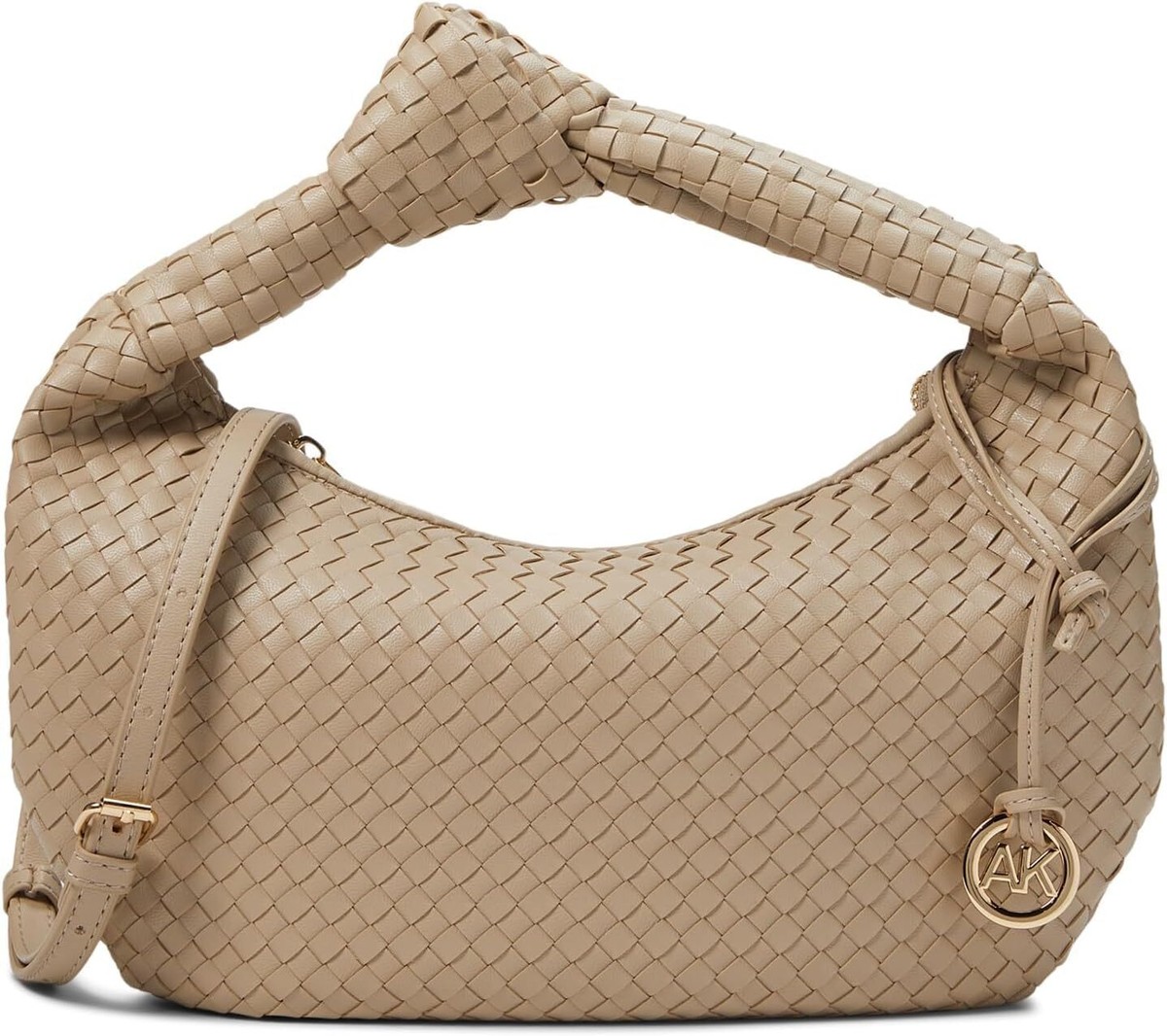 Anne Klein Mini Woven Shoulder Bag Small, Stone/Stone | eBay