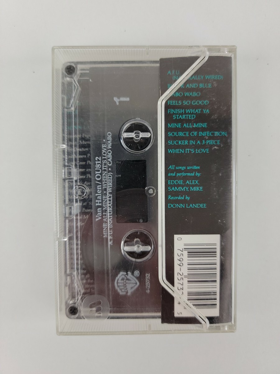 【THE EASTERN OFFENSIVE】VA Cassette Tape Van Halen OU812 Cassette Tape 1988 Warner Bros 9 25732-4 4-25732