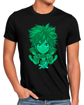 Green Power Herren T-Shirt superhero japan academia manga