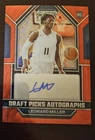 Leonard Miller 2023 Panini Prizm Draft Picks Auto Choice Red Rookie Card #DPALML