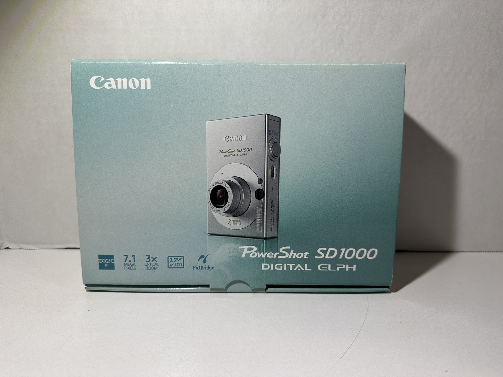 Canon PowerShot Digital ELPH SD1000 No Camera BOX ONLY W/ Charger