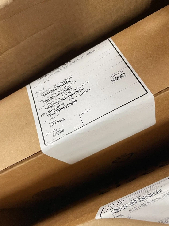 NEW Cisco EHWIC-4G-LTE-V Radio Modem for Verizon 700 MHz Band 13 CDMA Rev A - Image 4 of 4