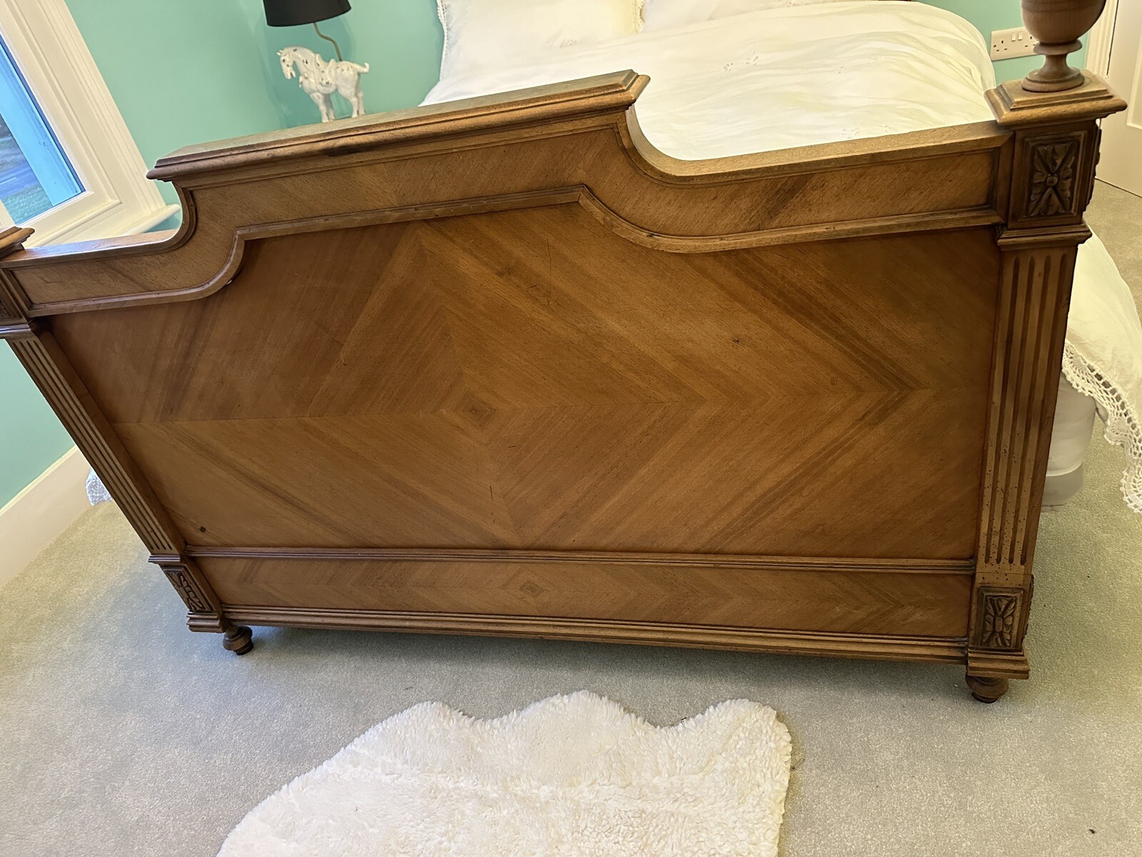 King Size Ornate French Wooden Bed eBay