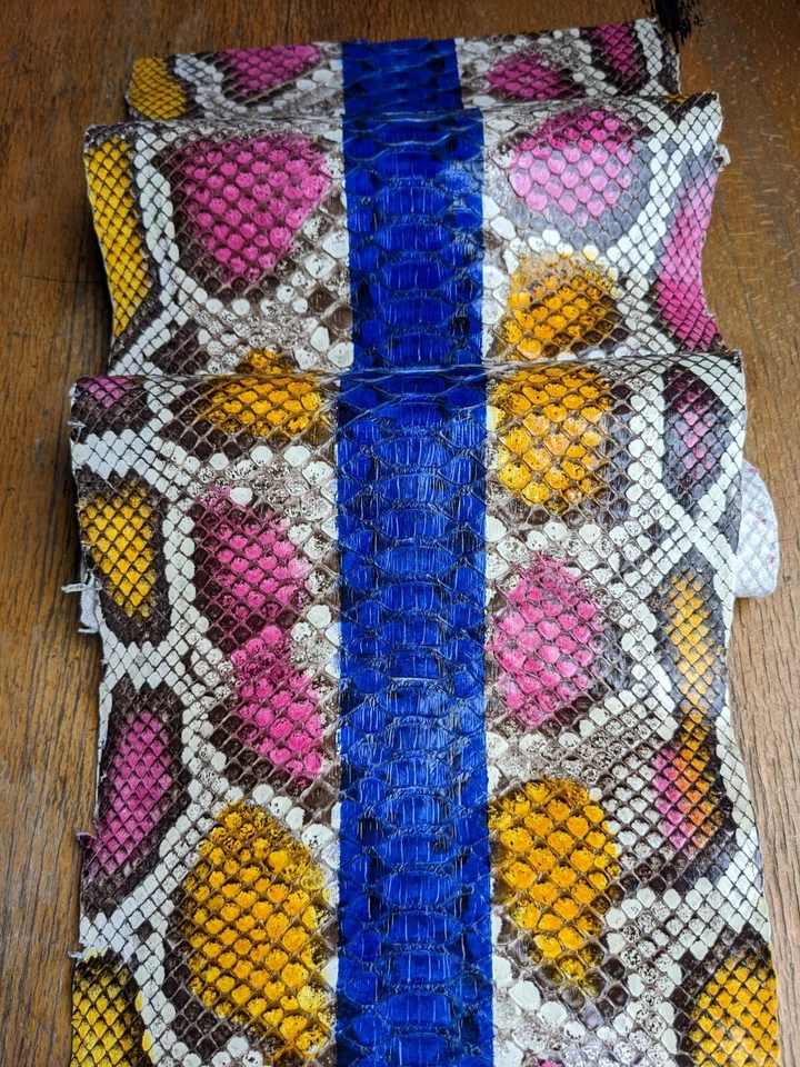 Genuine Python Leather Piece Size 35 x 189cm - Image 3 of 4