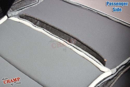 Fits 13-18 Dodge Ram Sport -Passenger Side Bottom Cloth/Leather Seat Cover Black - Picture 10 of 17