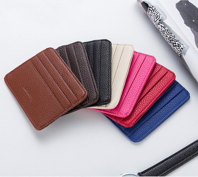 Women's Short Card Wallet Ultra-thin Mini Card Bag Id Card Storage Card Case