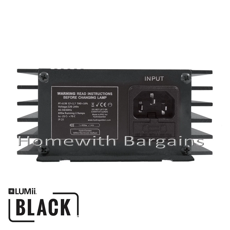 600w LUMii BLACK Electronic Digital Dimmable Ballast 250w 400w 660w Super Lumen  - Image 4 of 4