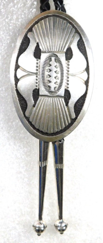 NAVAJO ERB STERLING Stamped Domed HANDMADE CLASSIC