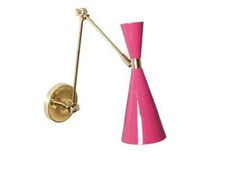 Mid Century Modern Wall Lamp Handmade Brass Stilnovo Adjustable Light
