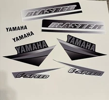 00' 01' 02' Yamaha Blaster Black FULL Graphics Decal Kit GLOSSY
