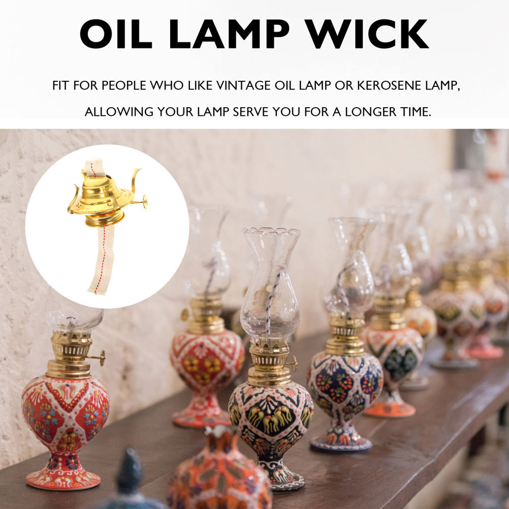 Oil Lamp Replacement Wick And Burner Set Kerosene Lamp Accessory