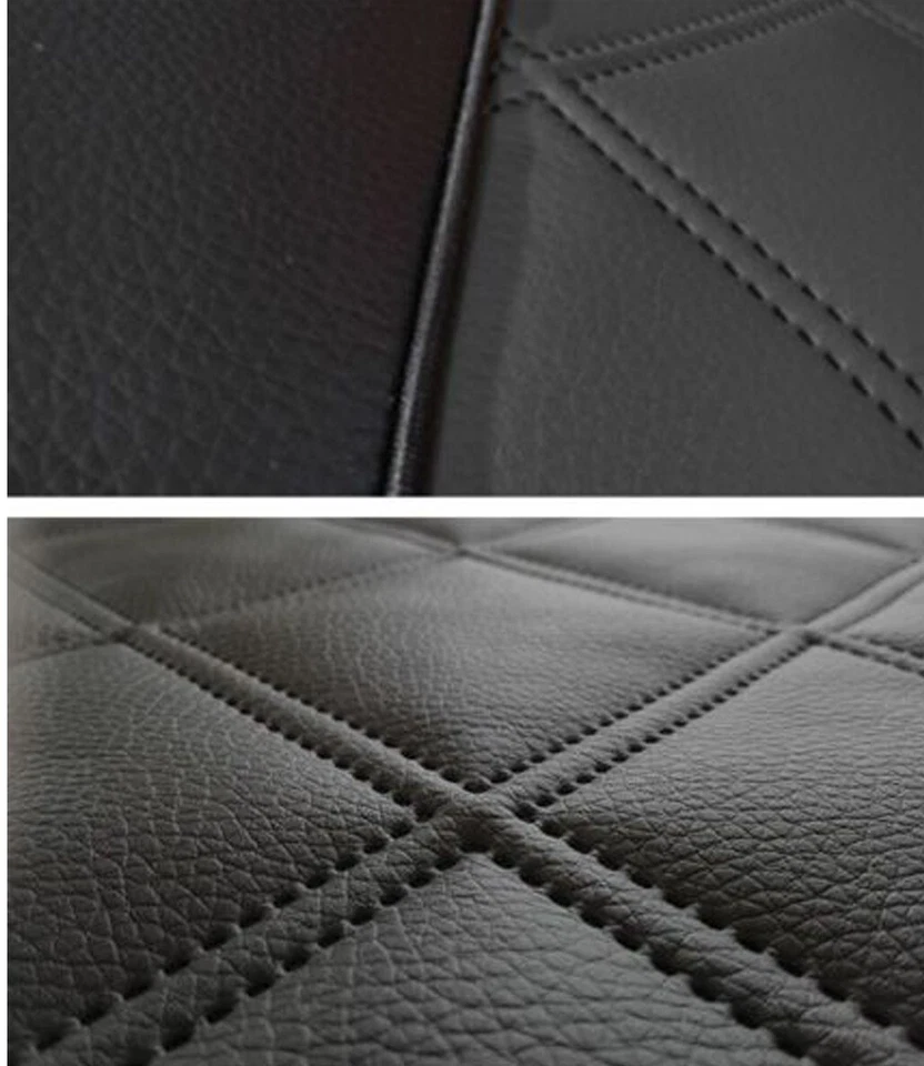 Кожаный чехол для автомобильного сиденья полный комплект защитных чехлов серый для Peugeot 207 307 508 - Изображение 3 из 4