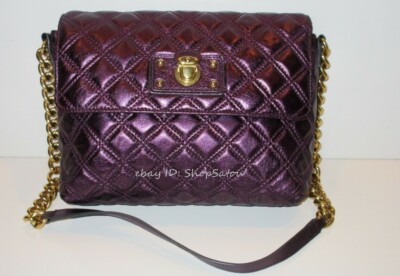 MARC JACOBS Large Single Quilted Leather Chained Handbag Purse