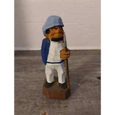 Wood Carved First Mate Folk Art Primitive Hand Made 4 1/2"