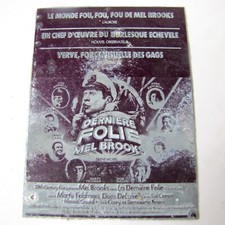 Dernière La Folie de Mel Brooks 1976 Plaque imprimerie Film Cinéma