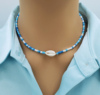 Eleganter Strand Perlen Halsband Schnur Perlenkette Damen Herren Seil Schmuck Geschenk