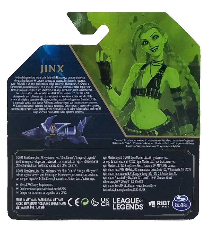 Jinx League Of Legends True Metal Weaponry Fishbones Rocket