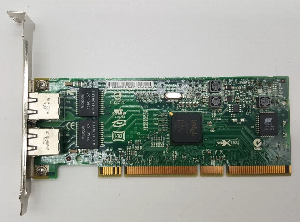 HP A7012A PCI-X Dual Port 1000 base-T card A7012-60601 / D45038-006 - Image 3 of 4