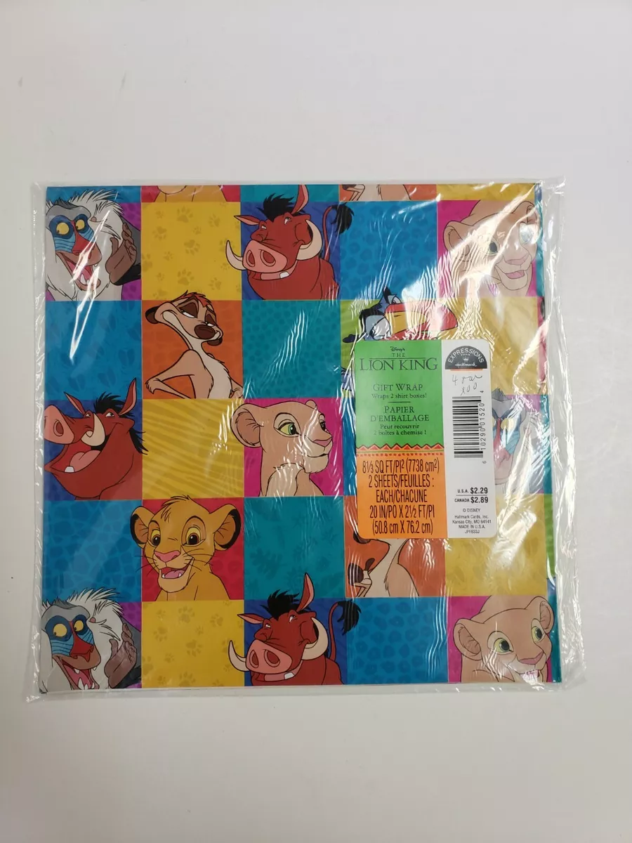 Lion king on sale wrapping paper